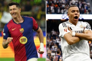 鹿死谁手西甲射手榜：莱万25球姆巴佩24球，明日直接对话！